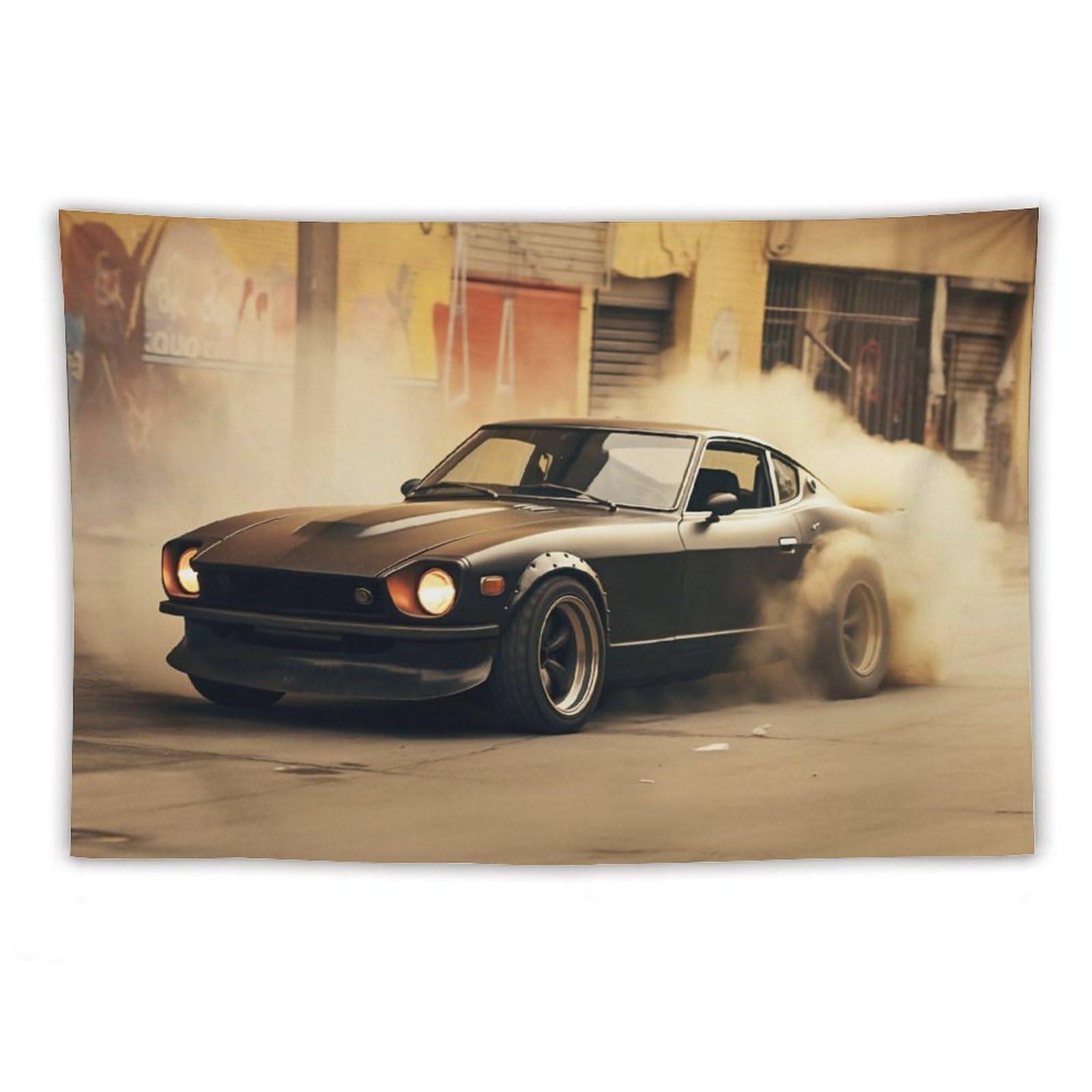 Racing Drift Tapestry 75x100 чёрный