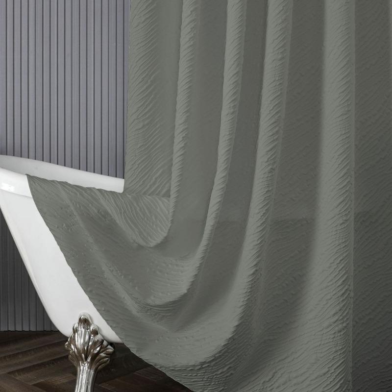 Wodoodporny do łazienki Bez wiercenia Partycja Zestaw zasłon prysznicowych Zasłony prysznicowe Odporny na pleśń Zasłona prysznicowa z 12 haczykami