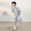 LUSON Boys' Striped Short Sleeve T-Shirt