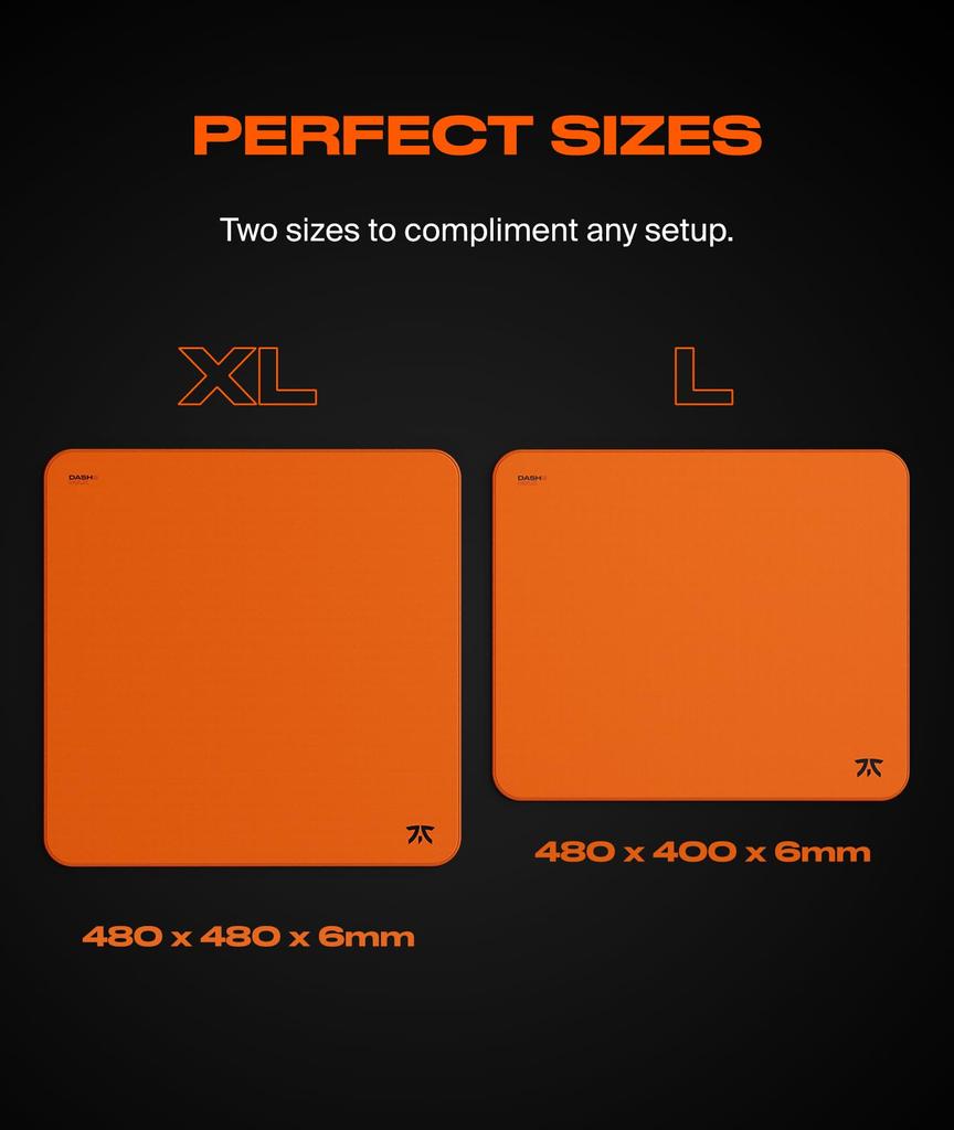 FnaticGear FOCUS3 MAX XL Gaming Mouse Pad, 6mm Thick PORON Foam with Smooth Surface, 480x480mm, XL Size, MP0008-002, MS0714