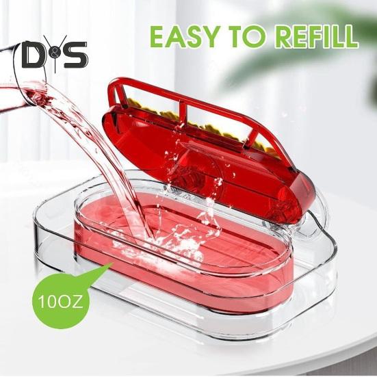 Kolibri-Futterspender fürs Fenster, Vogel-Futtertablett aus Kunststoff mit 4 Futteröffnungen, starker Saugnapf, Kolibri-Futterspender für draußen