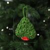Premium Handmade Christmas Tree Pendant Santa Claus Elk Pendant Hanging Ornament Vintage Cute Mini Mini Woolen Decor Versatile