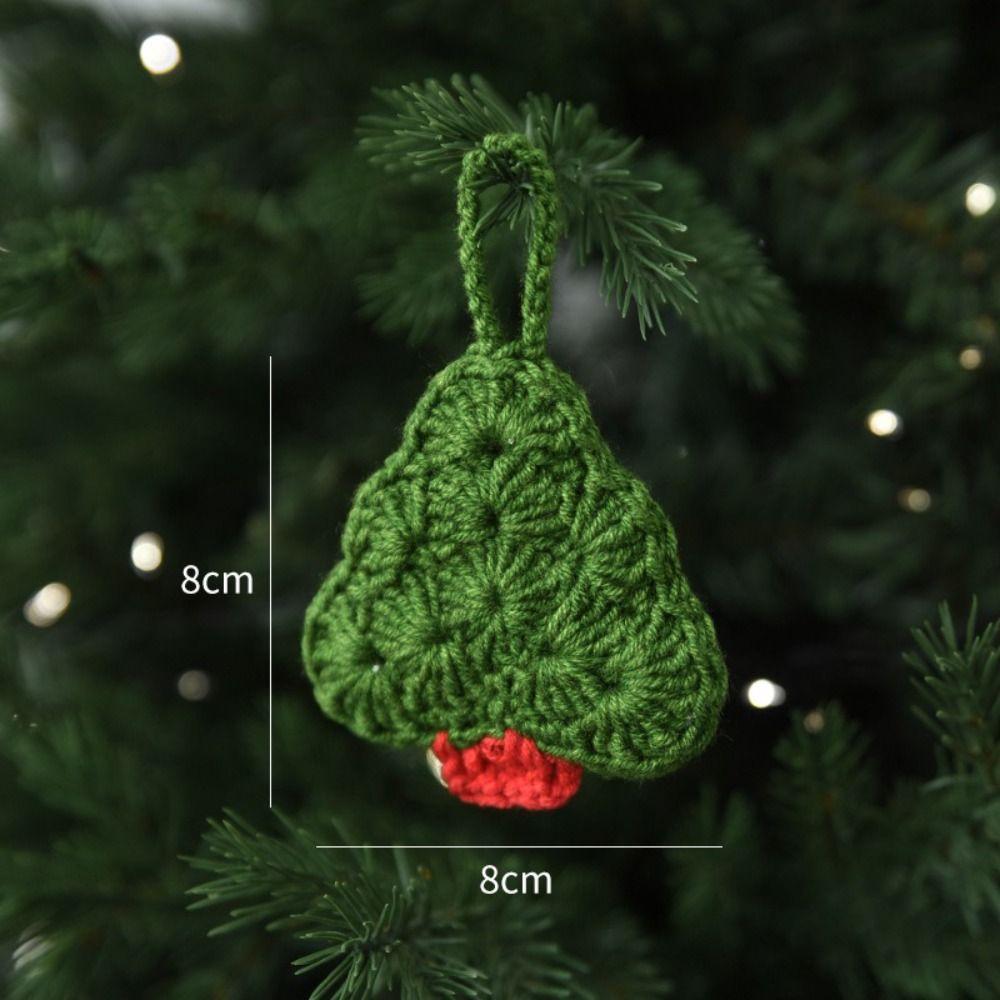 Premium Handmade Christmas Tree Pendant Santa Claus Elk Pendant Hanging Ornament Vintage Cute Mini Mini Woolen Decor Versatile