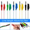22/30PCS Multimeter Test Lead Kit 4mm Banana Plug To Alligator Clip Test Lead Probe Wire Piercing Probes 3 Different Angles