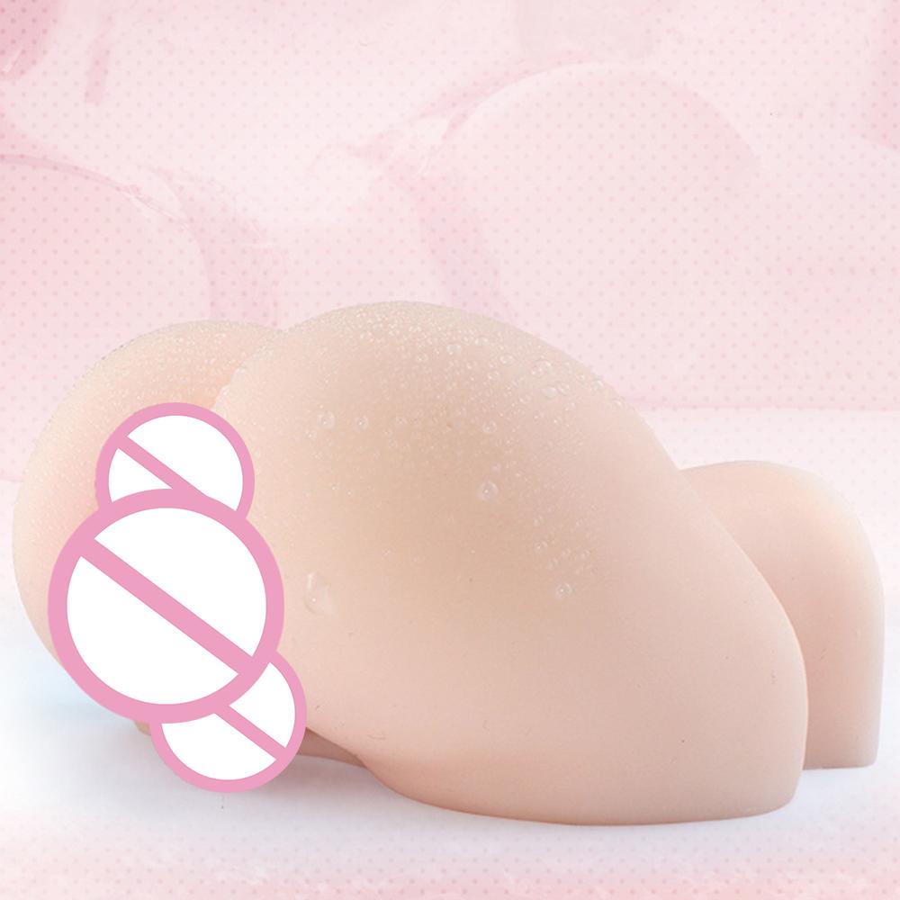 Male Masturbator Cup Vagina Pussy Pocket Realistic Soft Silicone Erotic Adult Toys Buttock Inverted Sex Toy