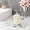 1PCS Stylish Bathroom Soap Dispenser Soap and Body Wash Dispenser Bottle Reusable Hand Pump Dispenser Clear Body Wash Bottle