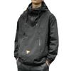 Spring Men's Half Zip Casual Hooded Jacket