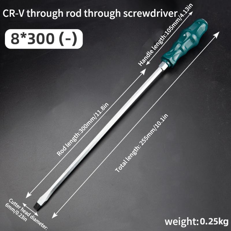 Super Hard High Manganese Steel Impact Screwdriver - Extended Heavy-Duty Bit for Auto & Woodworking Repairs