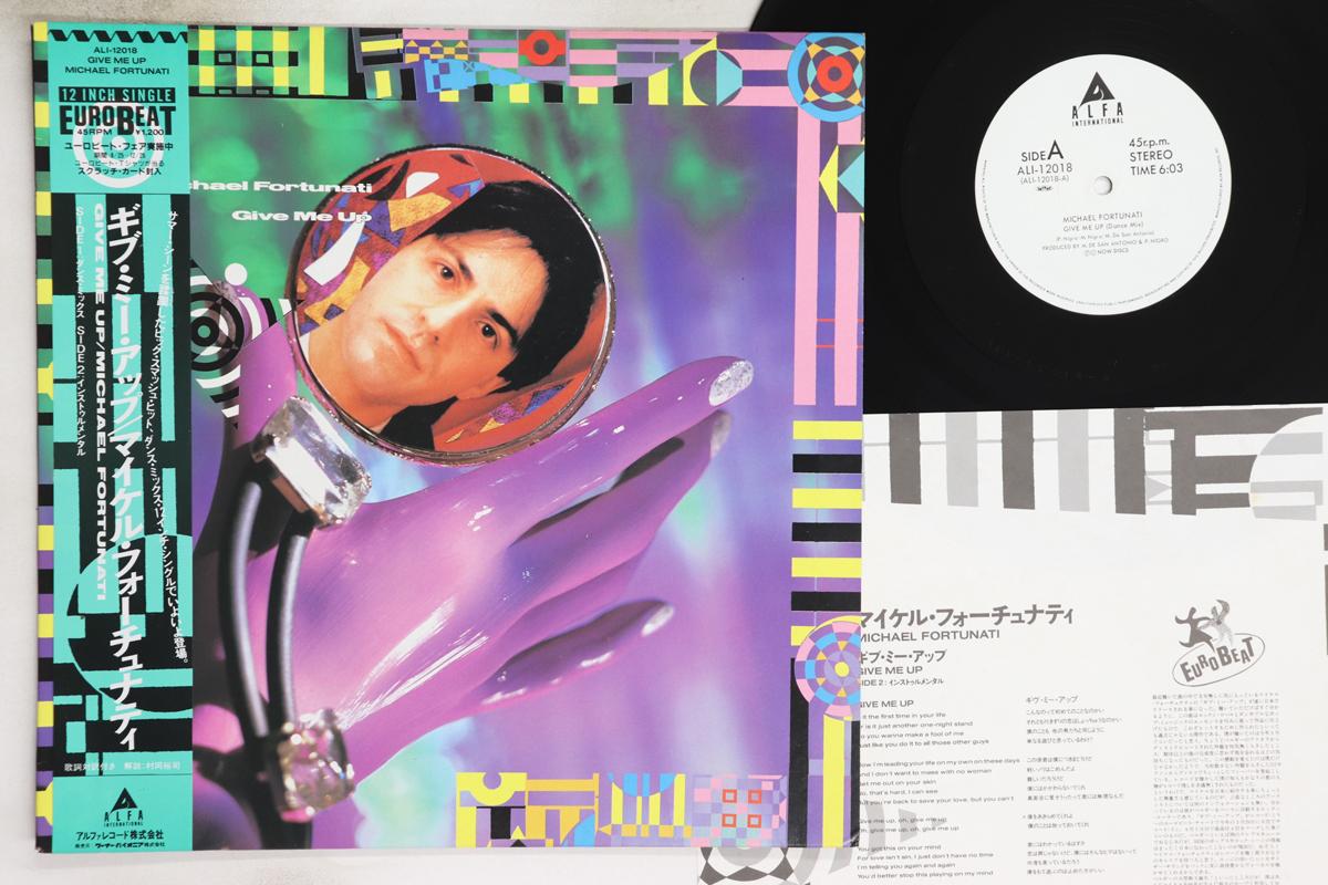 

12inch Record MICHAEL FORTUNATI - Give Me Up ALI12018 Alfa Internatio 1986 Japan Obi Dance & Electronica Used