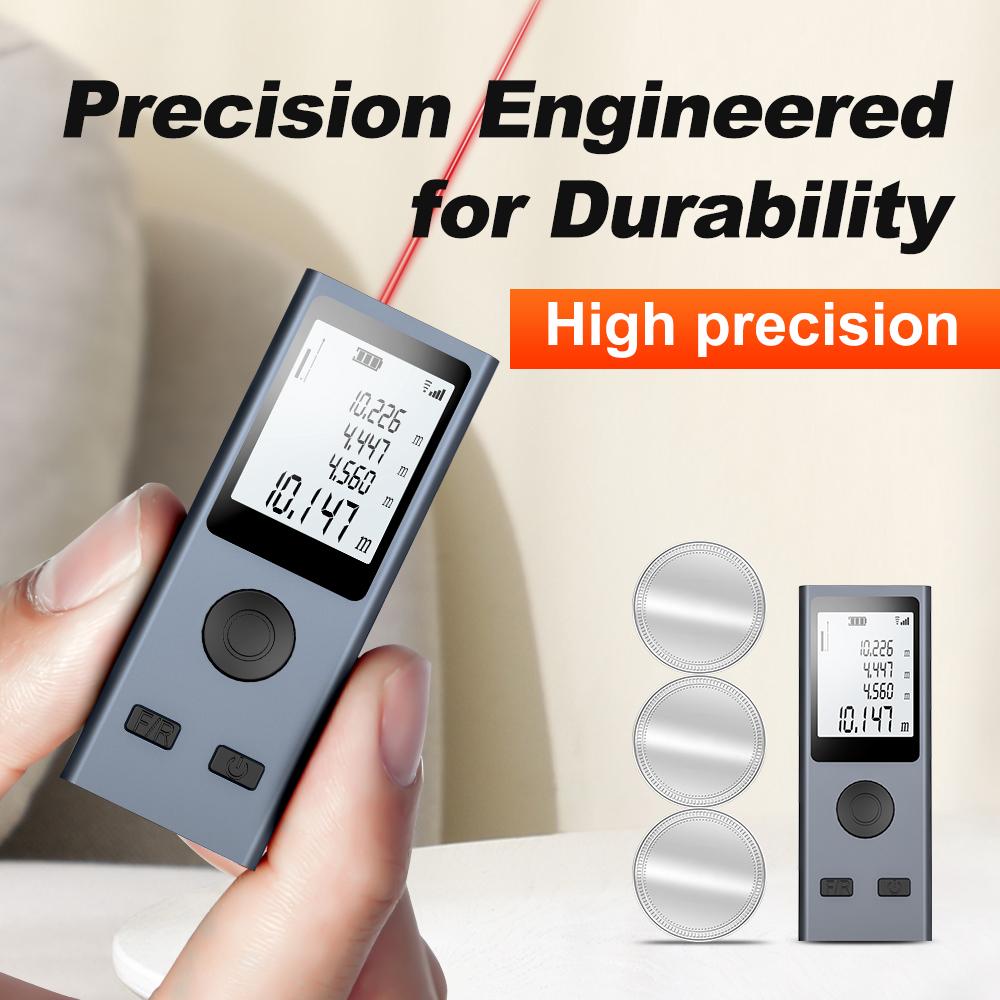 Mini Digital Distance Meter 30M 50M 60M Tape Build Measure Device Ruler Test Tool Tape Measure Roulette Range Finder