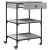 Kitchen Trolley Grey Sonoma 60x48x89.5 cm Particleboard