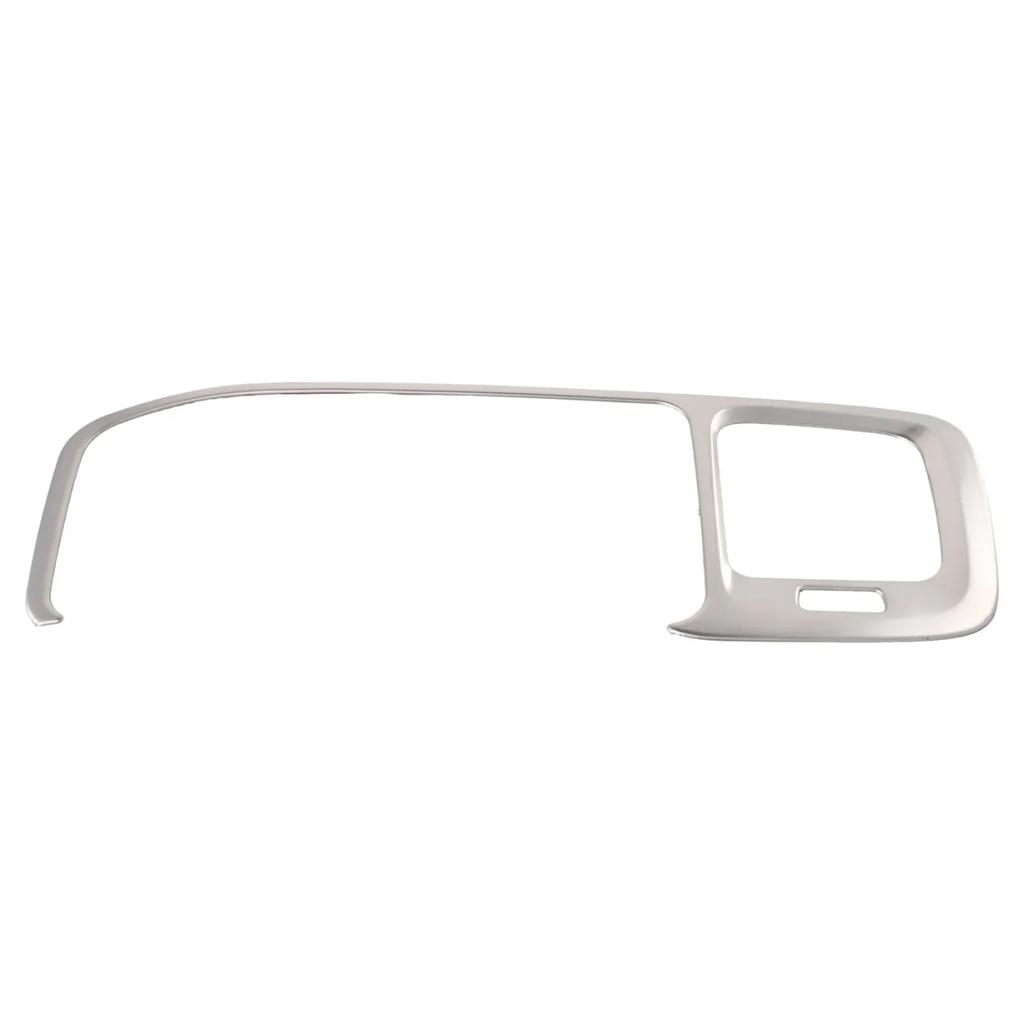 1pcs Stainless-Steel White Navigation Frame-Cover Trim Interior Decor For Volvo For S60 Replacement Installation Parts