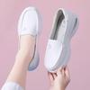Flat Shoes Women Loafers Casual Slip on Nurse Shoes Women Outdoor Non Slip Soft Breathable White Work Shoe 2025