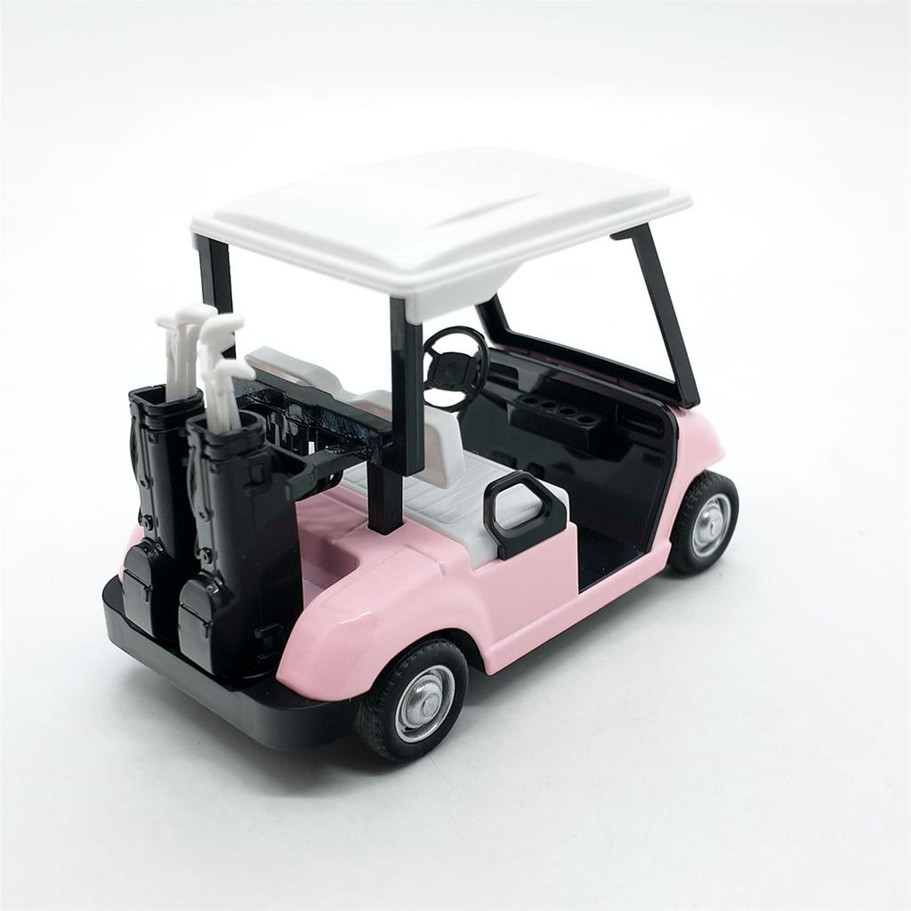 Realistic Alloy Golf Cart Model Miniature Pullback Vehicle Desktop Decoration Gift For Collectors And Golf Enthusiasts
