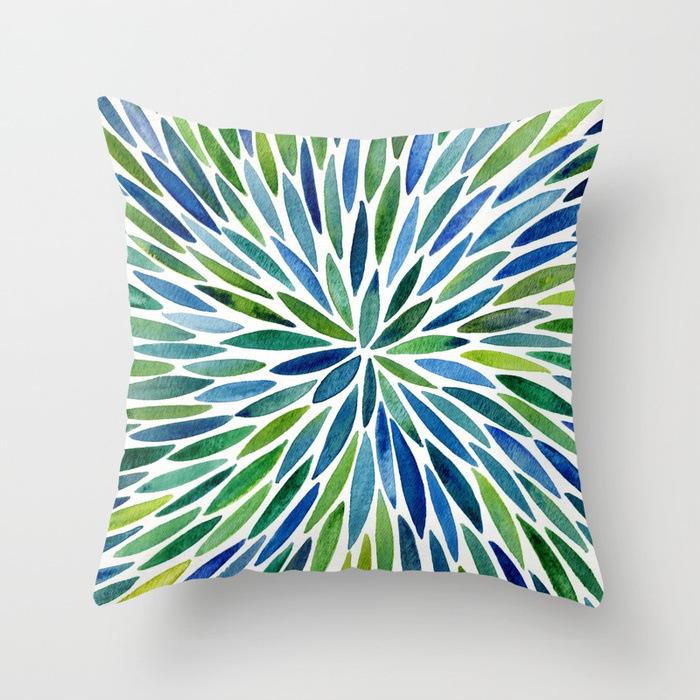 Simple Abstract Geometric Art Peach Leather Velvet Pillow, Fashionable and Comfortable Home Sofa Waist Cushion Pillow Cover