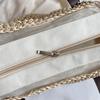Women Shouder Bag Solid Straw Underarm Pouch Bohemian Woven Armpit Bag Summer Beach Large Knitted Bag Crochet Tote Handbag