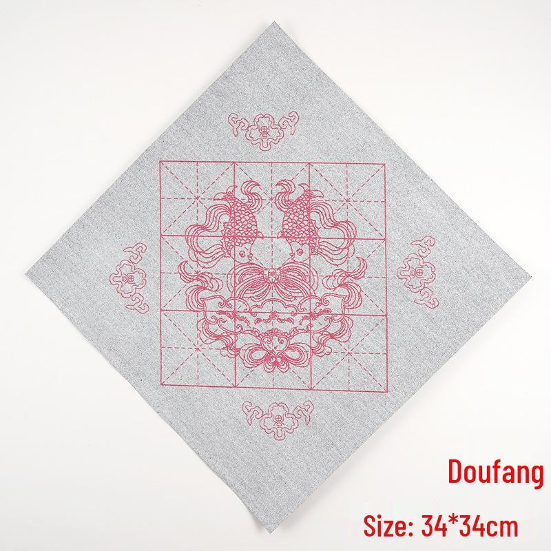 Water Writing Cloth for Calligraphy - Spring Festival Couplets, Imitation Xuan Paper, Rice Grid Design, Thickened & Quick-Drying