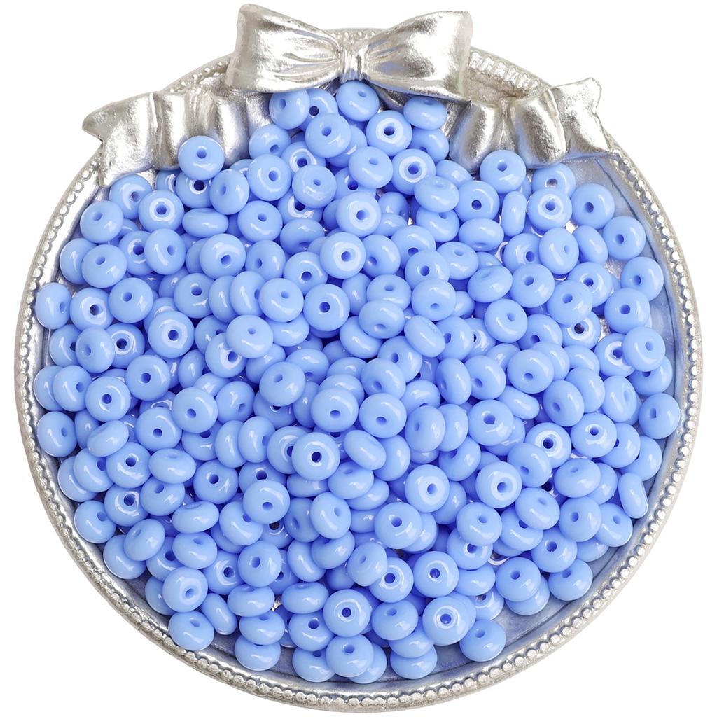 High quality wheel bead glass rice bead DIY jewelry accessories handmade beaded bracelet material