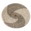 Woven Wall Basket Decor Handcrafted Seagrass Hanging Baskets Multifunction Woven Insulation Pad for Living Room Kitchen