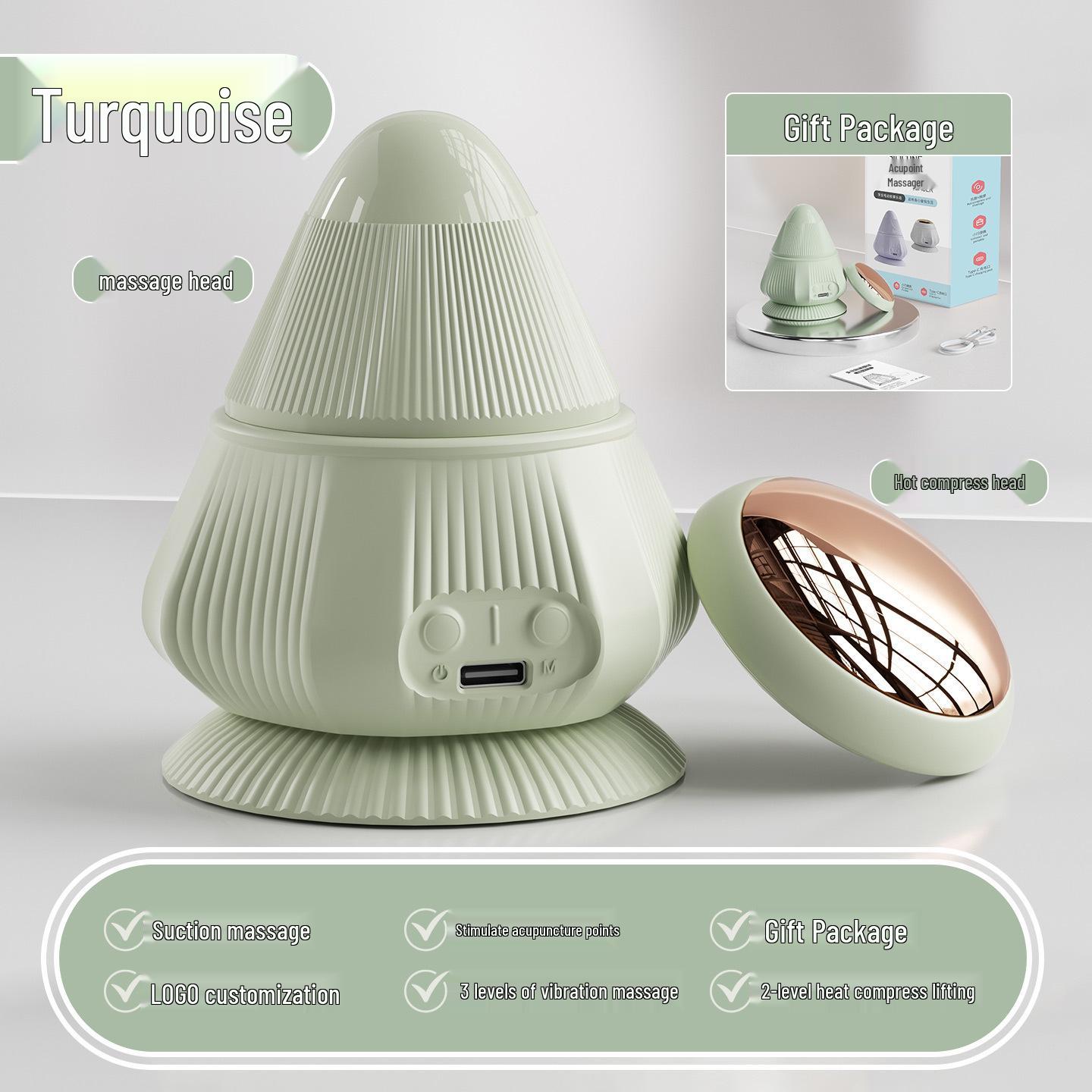 Electric Multi-Head Silicone Massager for Muscle Relaxation: Home Use for Shoulder, Neck, Waist, and Back Therapy.