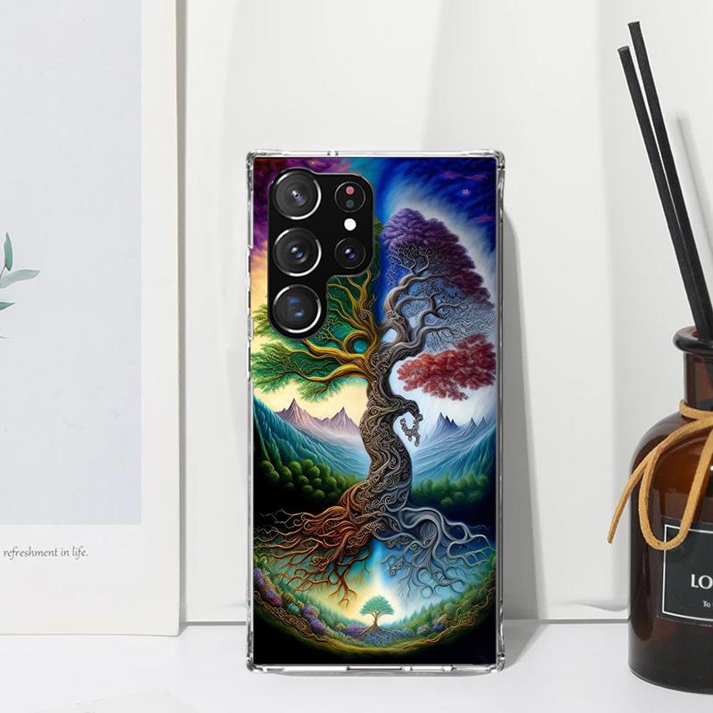 

Tree of Life Space Phone Case For Samsung Galaxy S26 S25 Edge S24 FE S23 S22 Ultra S21 Plus S20 + Art Fundas Back Cover Galaxy S Samsung S25