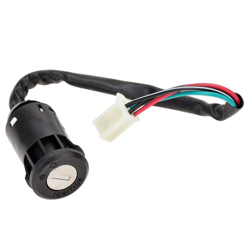 HIAORS 4 Wire Pin Ignition Key Switch Set For Tao Tao Coolster Baja Hawk Sunl Apollo Z20 DB-007 Coleman Roketa 50Cc 70Cc 90Cc 110Cc 125Cc 150Cc
