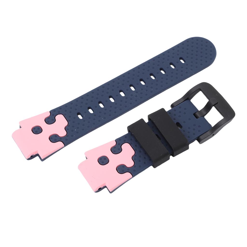 Cinturino per Orologio in Silicone da 15 mm per Bambini Impermeabile Sostituzione Cinturino per Orologio Sportivo con Fibbia in Acciaio Inossidabile