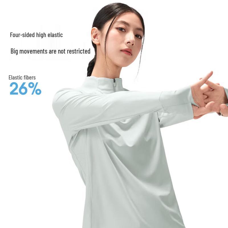 Women's Quick-Dry Long Sleeve Stand Collar T-Shirt