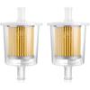 Fuel Filter Industrial High Performance Neutral Inline Gas Fuel Line 3/8 Inch(about 1.9 Cm)2 Pieces