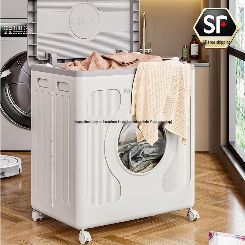 Foldable Children's Clothes and Quilt Storage Cabinet with Flip-Top