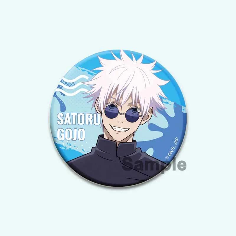 

32/44/58 мм 32/44/58 мм Satoru Gojo мультфильм круглые броши супер популярный аниме значок для рюкзака одежда аксессуары булавки ювелирные изделия подарки 32mm