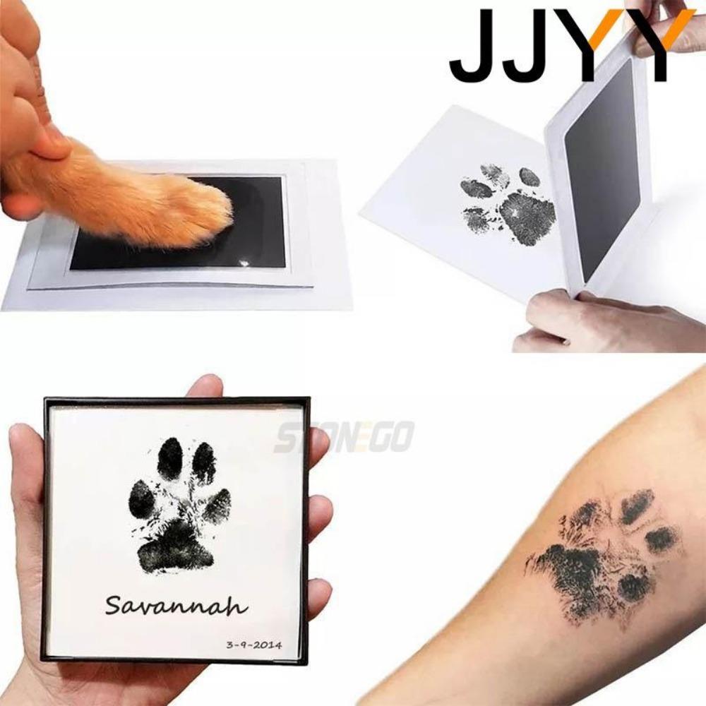 DIY Handprint and Footprint Kit with Ink Pads and Photo Frame for Toddlers Baby Shower Gift Safe Clean Souvenir Accessories
