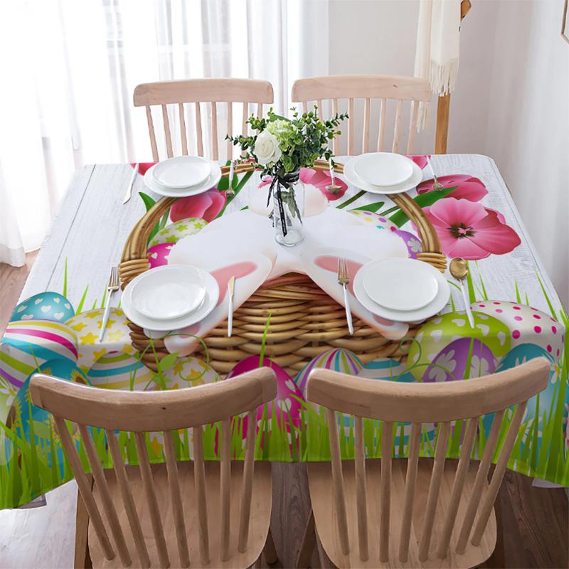 Christmas Snowflake Elk Tablecloth Antifouling Wedding Party Table Christmas Decoration Rectangular Coffee Table Tablecloth