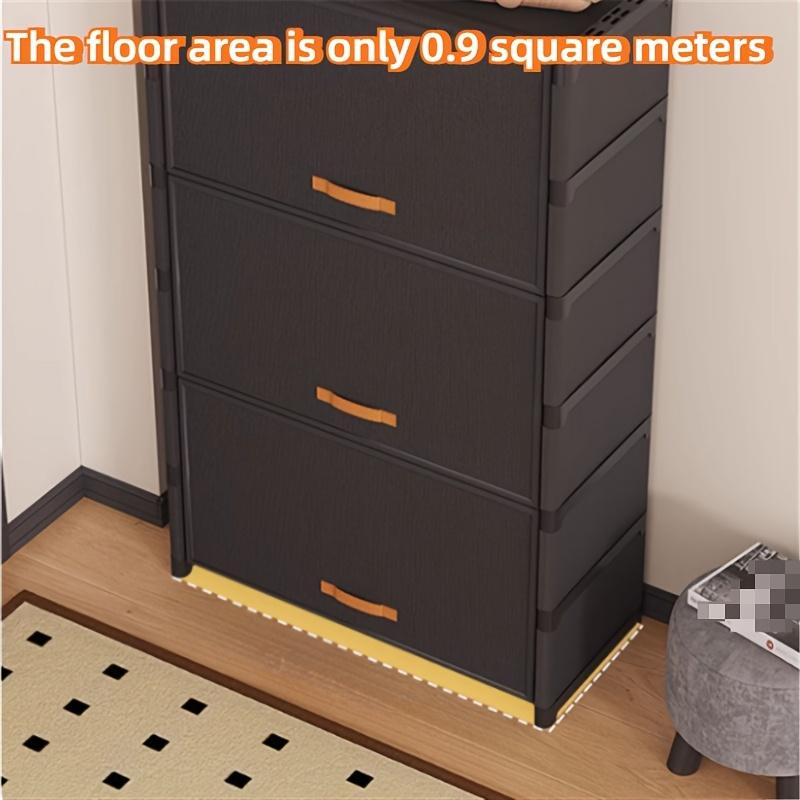 Shoe Rack with Dust Cover - Portable, Stackable and Independent Home Office Shoe Cabinet, Clean, Neat, Convenient, Beautiful, The Best Christmas Gift