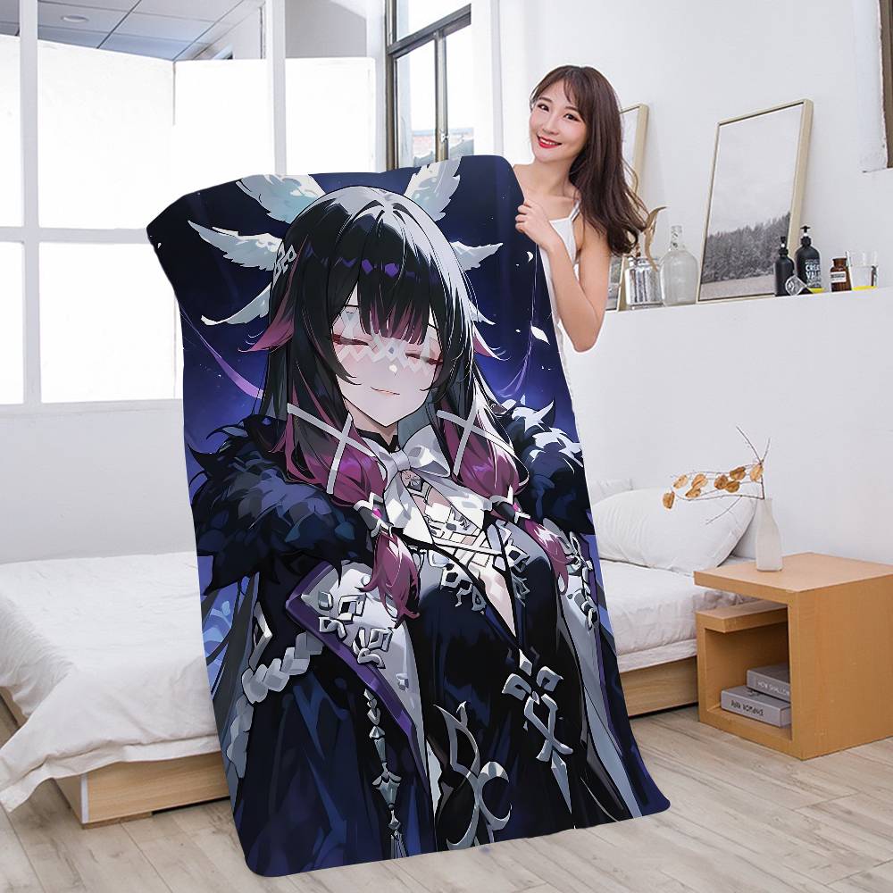 G-Genshin I-Impacts C-Columbinas Microfiber Blanket Quick Drying Beach Towels Oversized Printing Super Absorbent Pool Towel Blanket