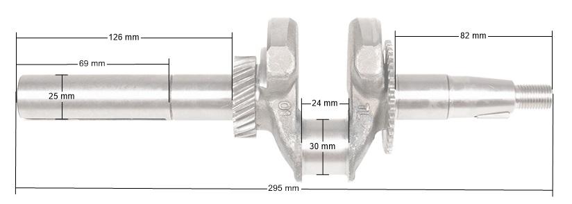 Klikový hřídel Loncin G200F Zametač Zm02 Zm04 Euro V Originální díl 130290142-0001