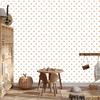 Heart Wallpaper White, Cream, Beige and Gold 50x1000