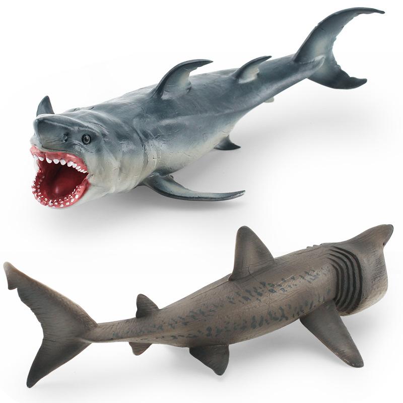 Simulation Marine Mammal Series Great White Shark Basking Shark Fish Marine Life Model Desktop Static Ornament