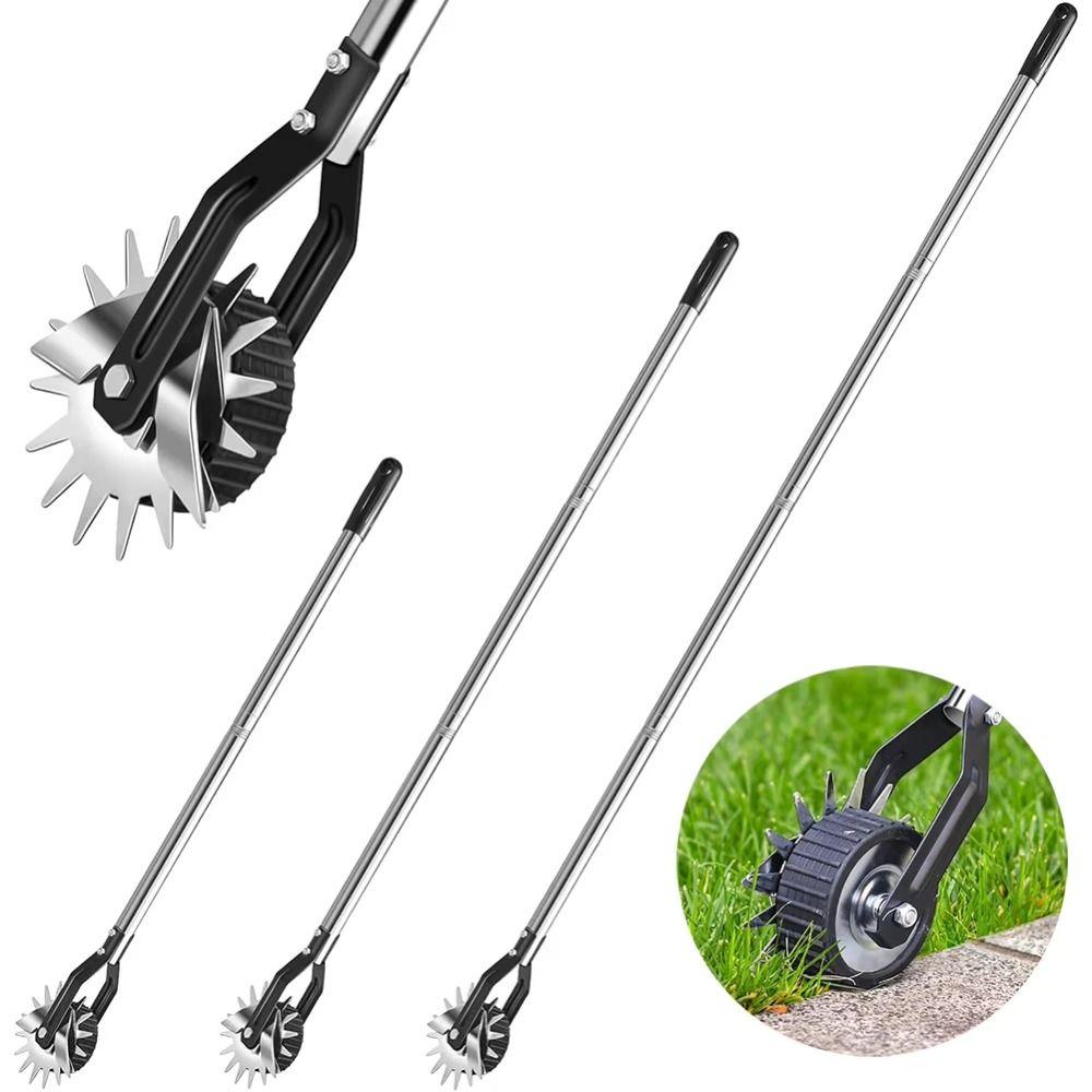 Adjustable Handle Garden Edging Tool Stainless Steel Grass Trimmer Lawn Edger  Lawn Maintenance