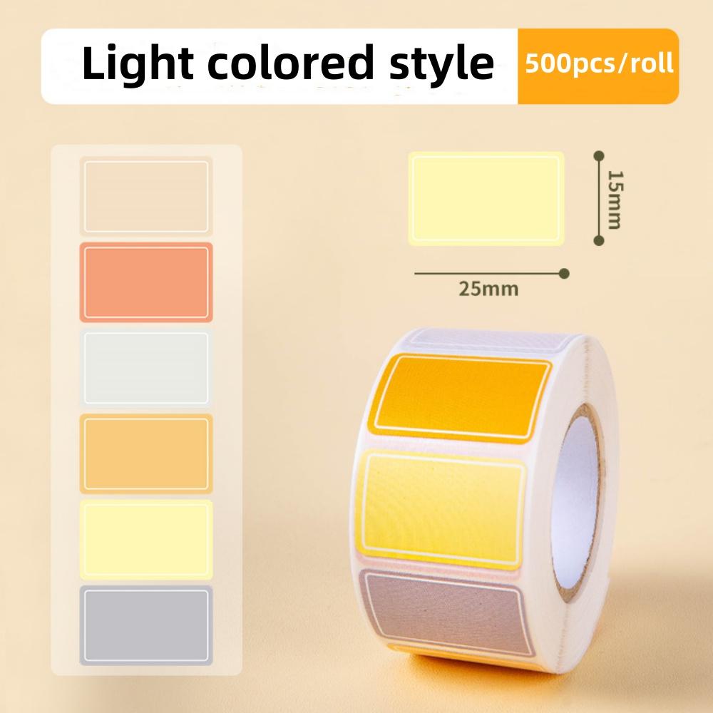 Colored Labels Stickers 500PCS Moving Box Labels Removable Rectangle Moving Labels Stickers Adhesive Solid Colors Tags
