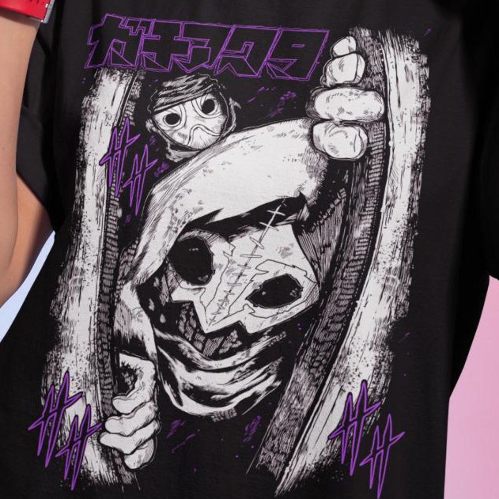 Unisex Manga Graphic Tee, Heavy Cotton Anime Shirt 4XL