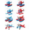 Avión de Juguete Modelo Avión Hélice Espiral de Plástico Dibujos Animados Avión de Playa Caza de la Segunda Guerra Mundial Helicóptero Rojo/Azul