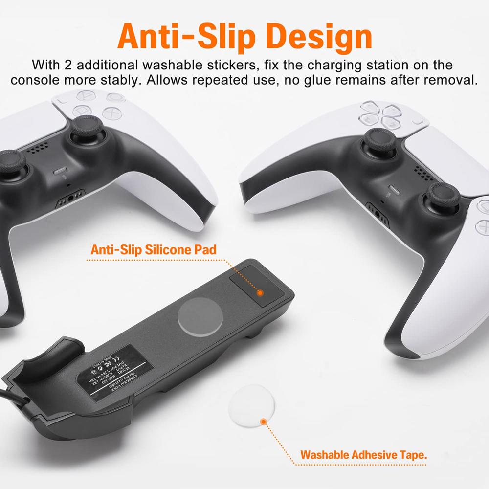 Dual Socket Fast Charging for PS5 Controller Gamepad Charger Station Stand for PlayStation 5 Accessories Handle Holder