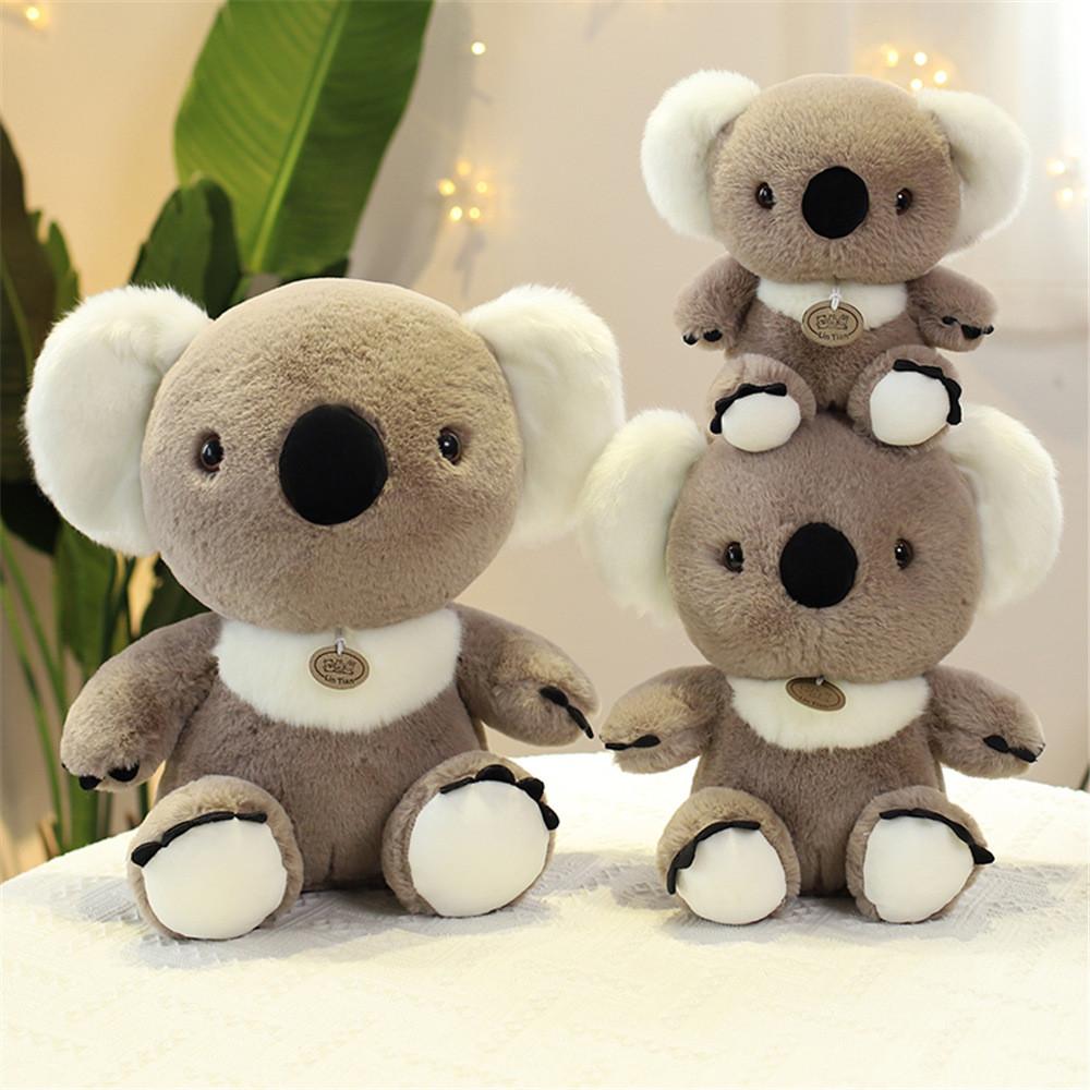 Adorable Plush Koala Toy Sitting Pose Cuddly Cartoon Doll Girls Kid Holiday Gift