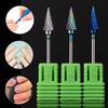 1PC Green Nano Coated Carbide Nail Drill Bit Gel Remove Polishing