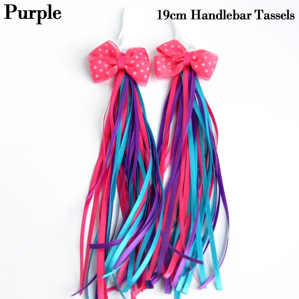 Outdoor Streamers Tassel Bike Bicycle Decoration Tricycle Handlebar Tassels Bicycle Basket