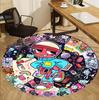 Dandy's World Pattern Round Rug, Indoor/Outdoor Mat, for Picnic, Gameroom, Bedroom, Office, Living Room, Home Decor Carpet, Birthday Gift