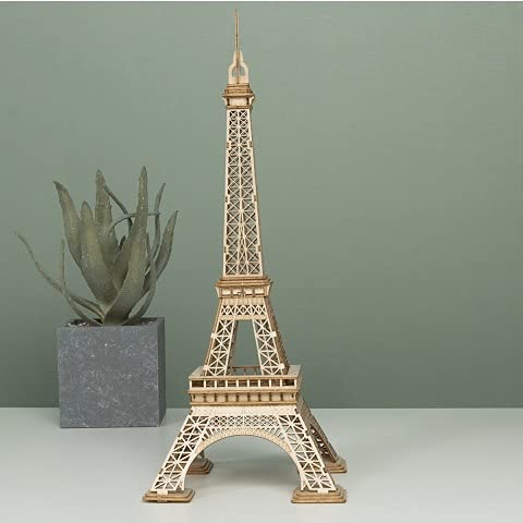 Tsukurundesu® 3D Wooden Puzzle TG501 Eiffel Tower with Japanese Instructions
