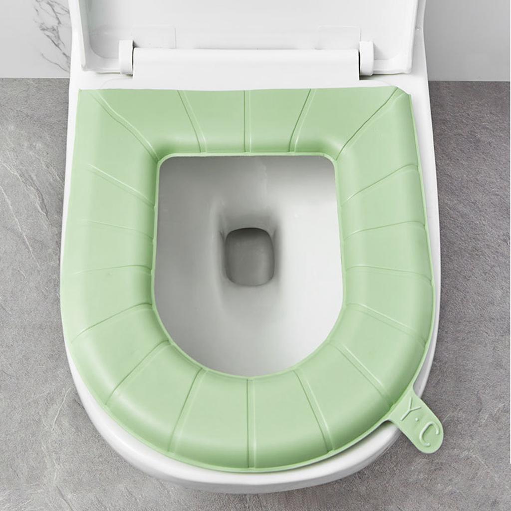 Sticky Toilet Mat EVA Waterproof Closestool Toilet Seat Pad Washable Household Toilet Seat WC Toilet Covers Bathroom Accessories