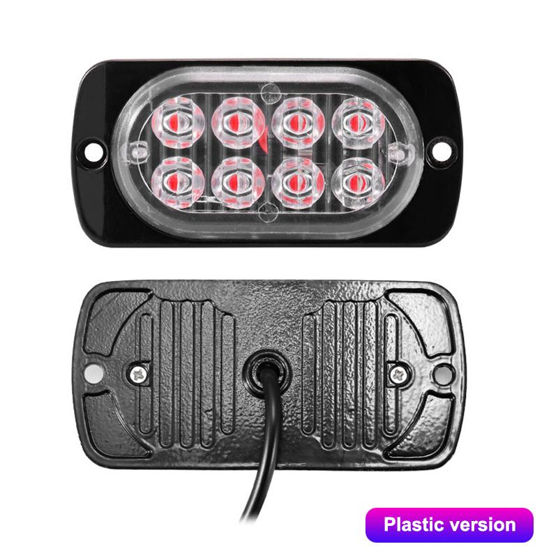 12V-24V Fog Lights LED Work Light Flood Light Off-Road Car External Lights White 8 SMD LED Indicator Light Tail Rear Lamps